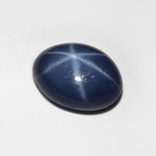 Saphir Étoilé Bleu royal naturelle Coupe ovale, 1.28 ct, Opaque