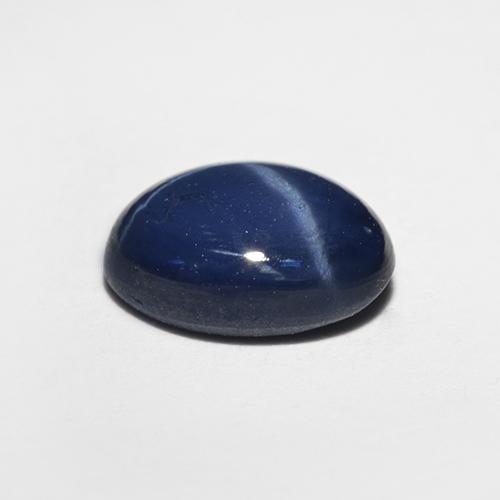 Saphir Étoilé Bleu royal naturelle Coupe ovale, 1.28 ct, Opaque