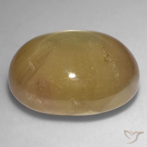 Saphir étoilé Doré orangé naturelle ovale, 36.42 ct, Opaque