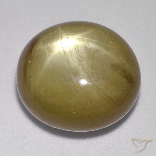 Saphir étoilé Doré orangé naturelle ovale, 22.13 ct, Opaque