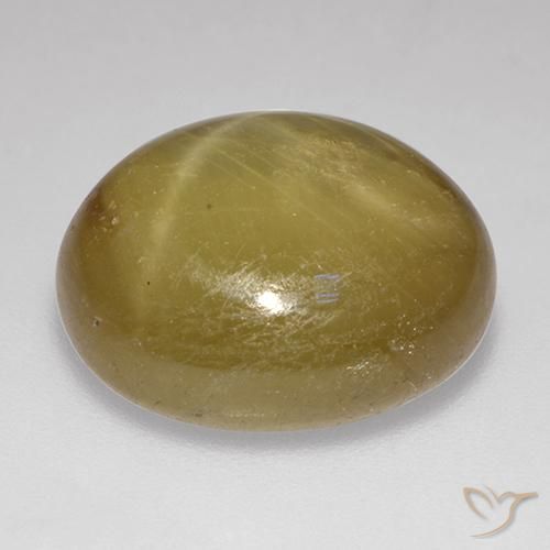 Saphir étoilé Doré orangé naturelle ovale, 22.13 ct, Opaque