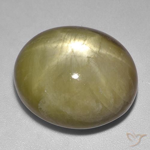 48.29ct Naturel Jaune terreux Saphir étoilé, ovale, Opaque