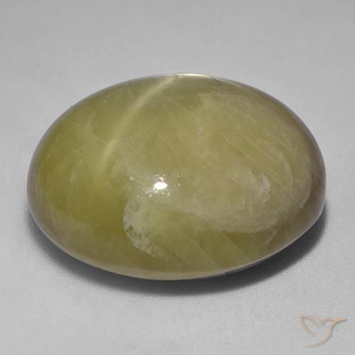 Saphir étoilé Jaune terreux naturelle ovale, 48.29 ct, Opaque