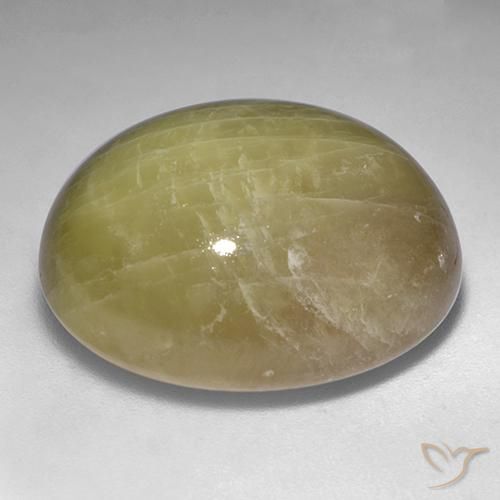 Saphir étoilé Jaune doré naturelle ovale, 54.80 ct, Opaque