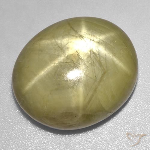 46.06ct Naturel Jaune doré Saphir étoilé, ovale, Opaque