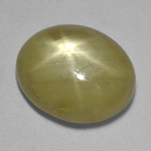 Saphir Étoilé Jaune doré naturelle Coupe ovale, 12.41 ct, Opaque