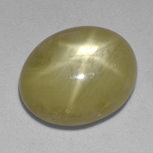Saphir Étoilé Jaune doré naturelle Coupe ovale, 12.41 ct, Opaque