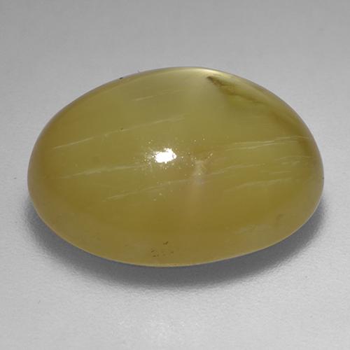 Saphir étoilé doré naturelle coupe ovale, 18,61 ct, opaque