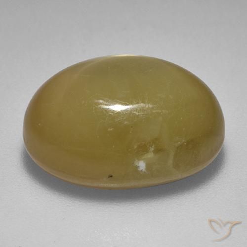 Saphir étoilé Doré orangé naturelle ovale, 17.86 ct, Opaque