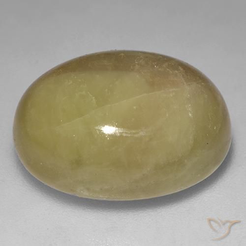 Saphir étoilé Doré orangé naturelle ovale, 21.47 ct, Opaque