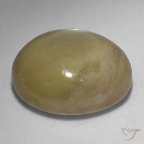 Saphir étoilé Doré orangé naturelle ovale, 32.18 ct, Opaque