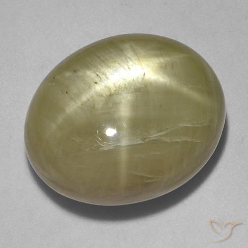 Saphir étoilé Jaune doré naturelle ovale, 30.01 ct, Opaque