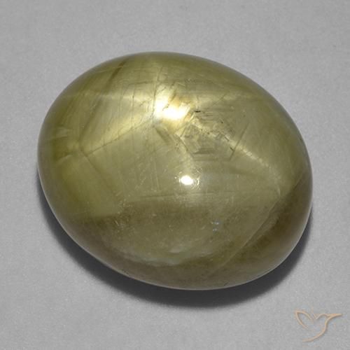26.69ct Naturel Jaune doré Saphir étoilé, ovale, Opaque