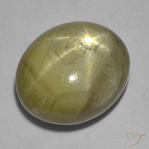 Saphir étoilé Jaune doré naturelle ovale, 26.69 ct, Opaque
