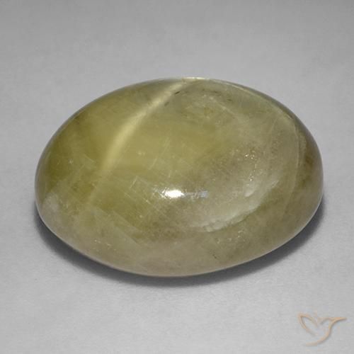 Saphir étoilé Jaune doré naturelle ovale, 26.69 ct, Opaque
