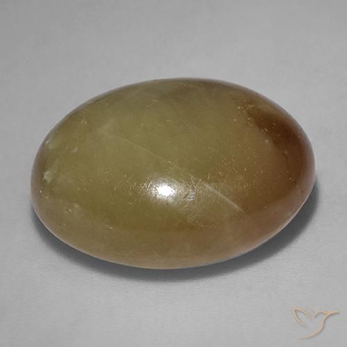 Saphir étoilé Doré orangé naturelle ovale, 30.08 ct, Opaque