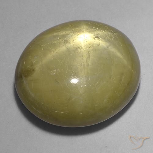 30.19ct Naturel Jaune doré Saphir étoilé, ovale, Opaque