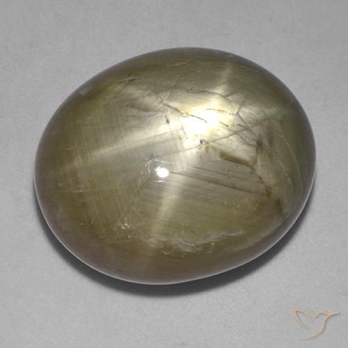 Saphir étoilé Or naturelle ovale, 34.69 ct, Opaque