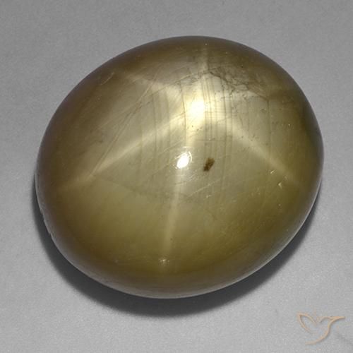 Saphir étoilé Or naturelle ovale, 76.37 ct, Opaque