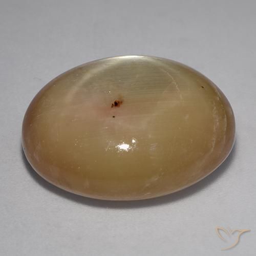 Saphir étoilé Doré orangé naturelle ovale, 36.43 ct, Opaque