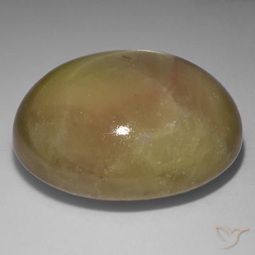 Saphir étoilé Doré orangé naturelle ovale, 141.00 ct, Opaque