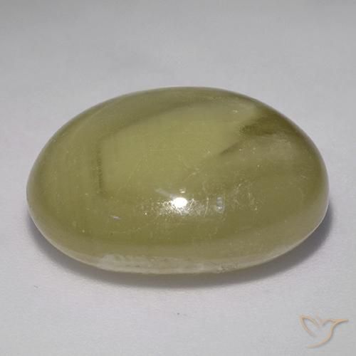 Saphir étoilé Jaune moyen naturelle ovale, 32.58 ct, Opaque
