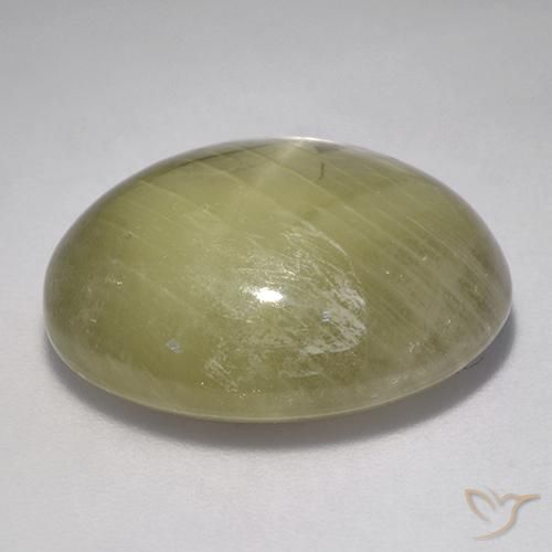 Saphir étoilé Jaune neutre naturelle ovale, 23.11 ct, Opaque