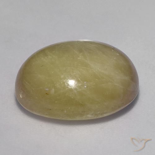 Saphir étoilé Jaune doré naturelle ovale, 16.71 ct, Opaque