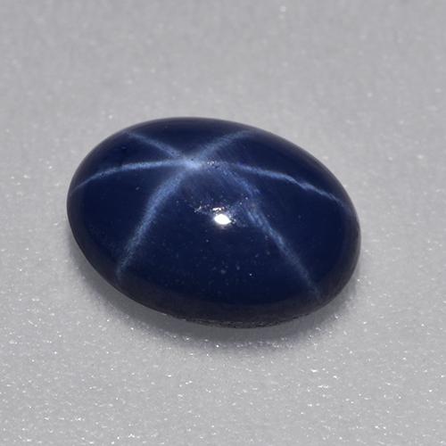 Saphir Étoilé Bleu crépuscule naturelle Coupe ovale, 0.98 ct, Translucide