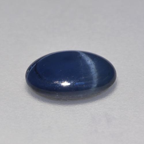 Saphir étoilé bleue naturelle coupe ovale, 0,96 ct, translucide