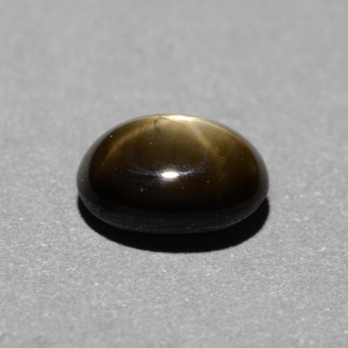 Saphir Étoilé Noire naturelle Coupe ovale, 0.95 ct, Opaque