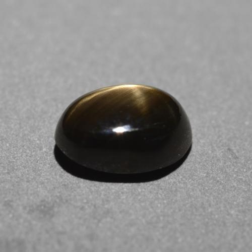 Saphir Étoilé Noire naturelle Coupe ovale, 1.45 ct, Opaque
