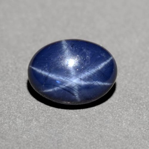 Saphir Étoilé Bleu crépuscule naturelle Coupe ovale, 1.26 ct, Opaque