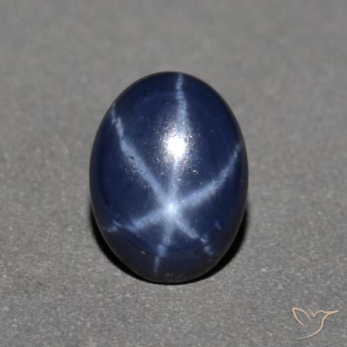 Saphir étoilé Bleu crépuscule naturelle ovale, 0.92 ct, Opaque