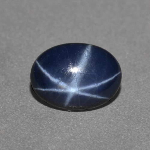 Saphir Étoilé Bleu marine naturelle Coupe ovale, 0.97 ct, Opaque