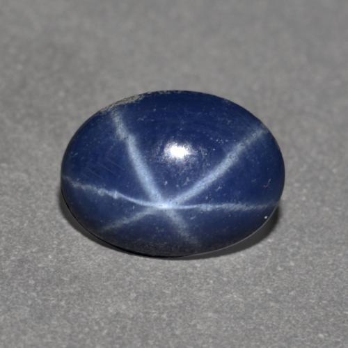 Saphir Étoilé Bleu foncé naturelle Coupe ovale, 0.75 ct, Opaque