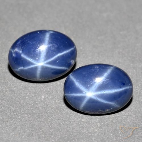 1.84ctw Naturel Bleu marine Saphir étoilé, ovale, Translucide