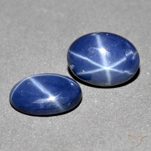 Shop natural 1.84ct Bleu marine Saphir étoilé gems, ovale, from Madagascar at GemSelect. In stock, global shipping!