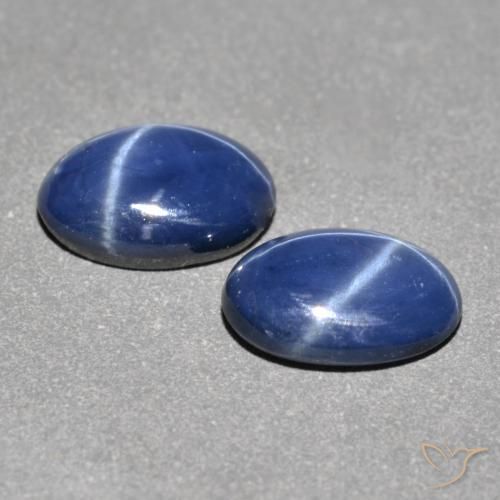 Shop natural 1.84ct Bleu marine Saphir étoilé gems, ovale, from Madagascar at GemSelect. In stock, global shipping!
