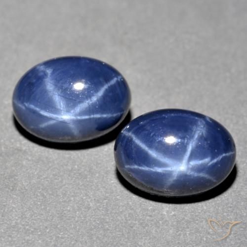 Achetez naturel 3,33ct bleue saphir étoilé gems, coupe ovale, en provenance madagascar chez gemselect. en stock, livraison internationale!