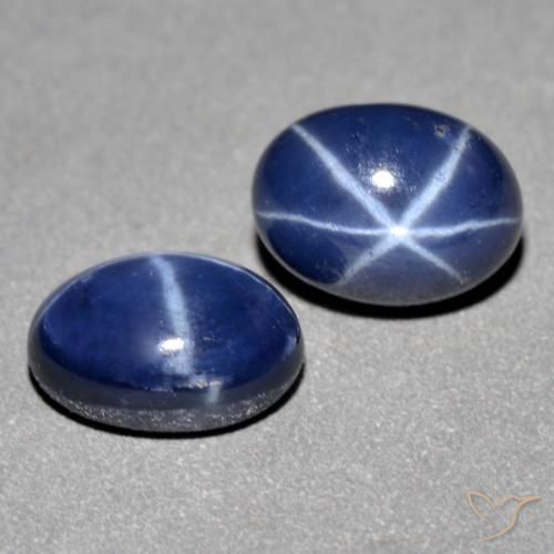 Achetez naturel 2,93ct bleue saphir étoilé gems, coupe ovale, en provenance madagascar chez gemselect. en stock, livraison internationale!
