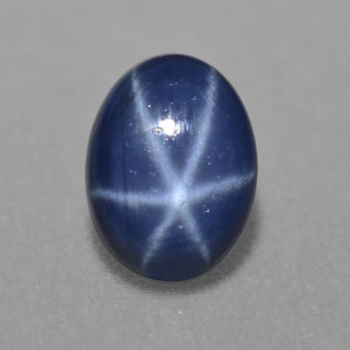 Saphir Étoilé Bleu marine naturelle Coupe ovale, 1.03 ct, Translucide