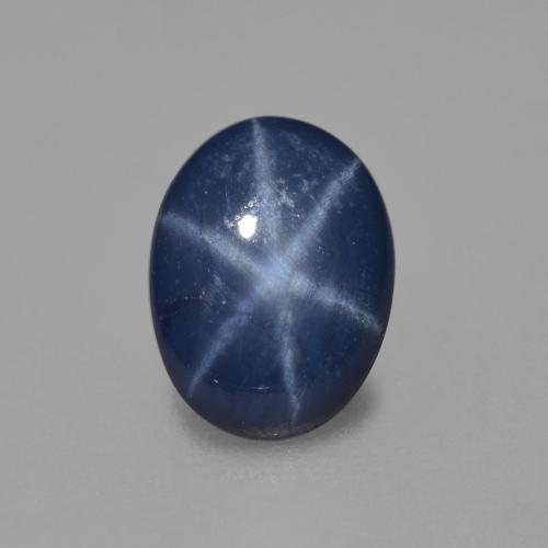 Saphir Étoilé Bleu royal naturelle Coupe ovale, 0.78 ct, Translucide