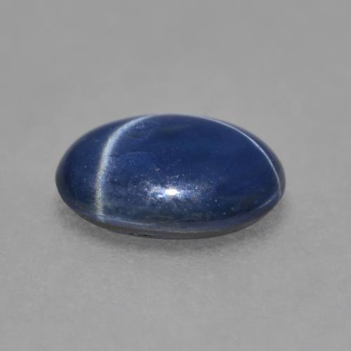 Saphir étoilé bleue naturelle coupe ovale, 1,16 ct, translucide