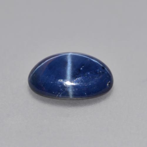 Saphir Étoilé Bleu foncé naturelle Coupe ovale, 0.99 ct, Opaque