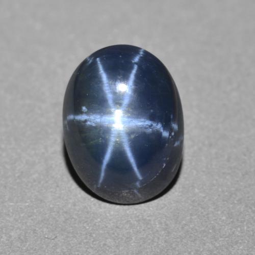 Saphir Étoilé Bleu marine naturelle Coupe ovale, 2.61 ct, Opaque