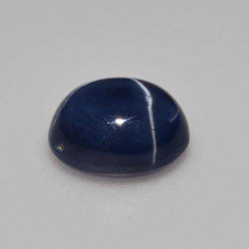Saphir Étoilé Bleu foncé naturelle Coupe ovale, 3.39 ct, Opaque