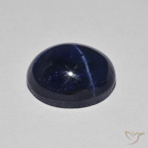 Saphir étoilé Bleu marine naturelle ovale, 4.40 ct, Opaque