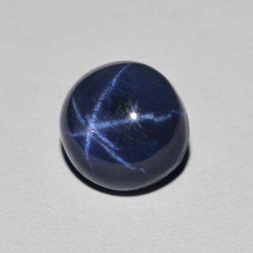 Saphir Étoilé Bleu marine naturelle Coupe roude, 2.17 ct, Opaque