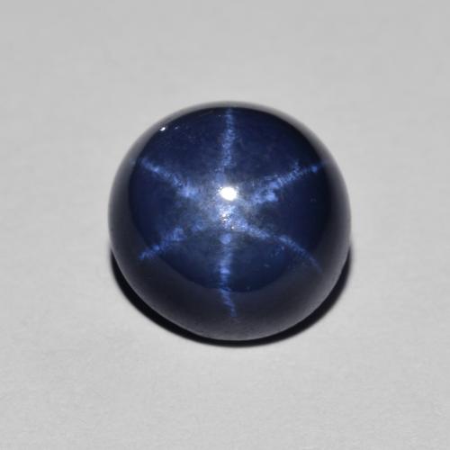 Saphir Étoilé Bleu marine naturelle Coupe roude, 2.23 ct, Opaque